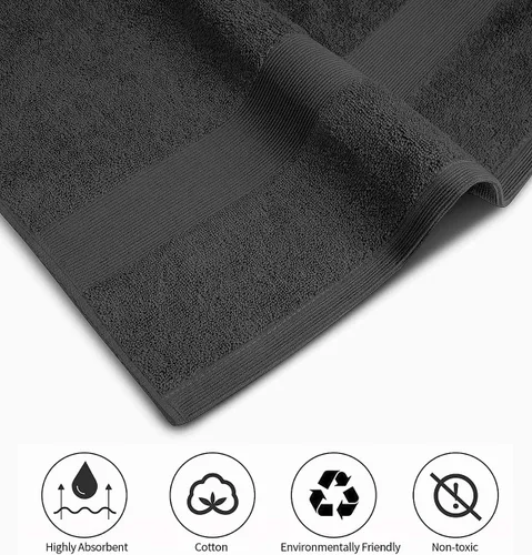 Vista 3 de Softolle Juego de 4 toallas de baño de lujo (27 x 54 pulgadas), toallas para baño, súper suaves, toallas altamente absorbentes para el hogar, spa
