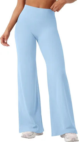 Vista 100 de YEOREO Ease - Leggings rectos para mujer, pantalones de yoga para gimnasio Amarillo (Butter Yellow)