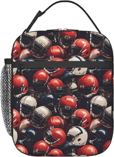 Vista 19 de Lonchera con diseño de margaritas para mujeres, niños, niñas y hombres, lonchera aislada, bolsa de almuerzo para adultos, bolsa de almuerzo