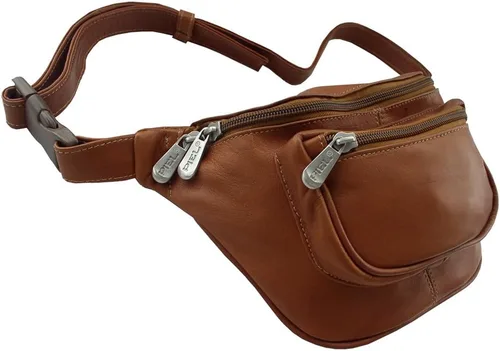 Vista 3 de Piel Leather Riñonera Travelers, Saddle, Riñonera Travelers