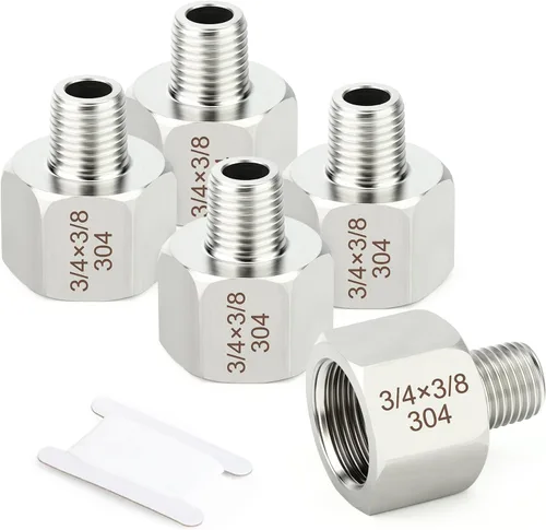 Vista 26 de TAISHER 1 pieza de 25 mm NPT macho x 50 mm NPT hembra, adaptador reductor, pieza de tubería de acero inoxidable 304