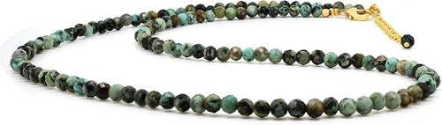 Vista 50 de Gempires - Collar de cuentas de piedras naturales hechas a mano, joyería de cristal hipoalergénica de 20 pulgadas, chapado en oro, joyería de moda