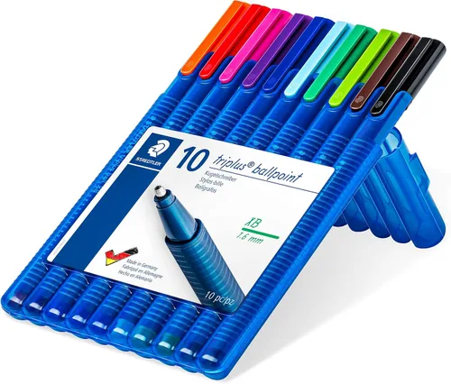 Vista 2 de STAEDTLER 437 XBSB10 Triplus - Bolígrafo (10 unidades), multicolor