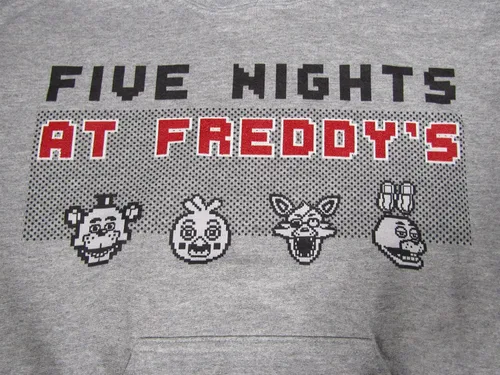 Vista 2 de Bioworld Five Nights At Freddy's Pixel Faces - Sudadera atlética para niño