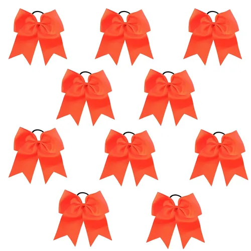 Vista 24 de Kenz Laurenz Lazos grandes para el pelo de 7 pulgadas, accesorios clásicos grandes para adolescentes, mujeres y niñas, animadoras de sóftbol