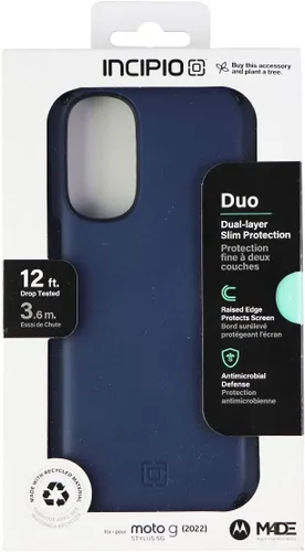 Vista 4 de Incipio Duo Series Funda De Doble Capa Para Moto G Stylus 5G (2022) - Azul Denim