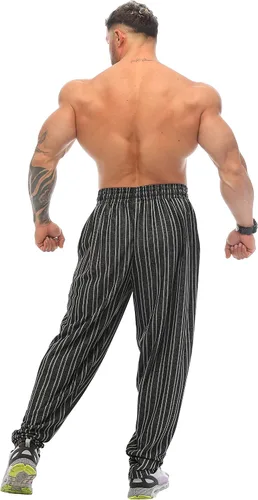 Vista 5 de BIG SAM SPORTSWEAR COMPANY Pantalones deportivos holgados para hombre con bolsillos pantalones de gimnasio de ajuste holgado para la Oldschool