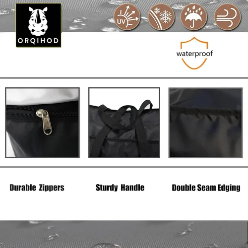 Vista 3 de Bolsa de Almacenamiento de Cojines para Exteriores Impermeable, Bolsa Extra Grande para Cojines de Exterior 420D Resistente Bolsas de Almacenamiento