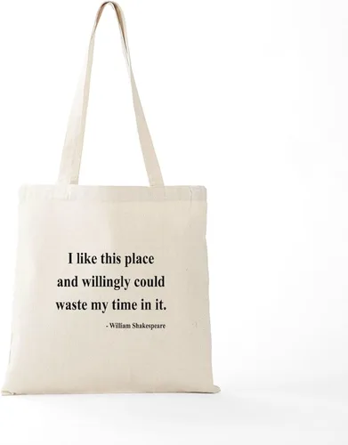 Vista 6 de CafePress Shakespeare Insults - Bolsa de lona natural, bolsa de compras de tela, Caqui