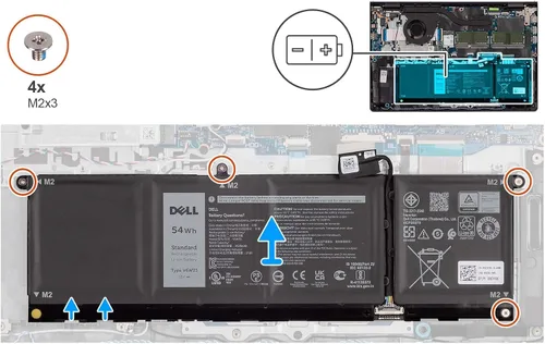 Vista 4 de DELL V6W33 - Batería de 4 celdas para Dell Latitude 3320 3330 3420 3520 3530 3445 5430 Vostro 3510 3511 3515 3520 3525 5310 5322 0 342 0 3425 3430