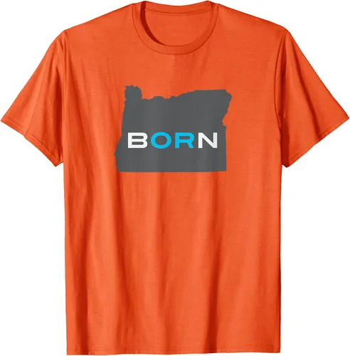 Vista 51 de Nacido en Oregon Camisa – Estado Mapa Born Idea de regalo, Negro