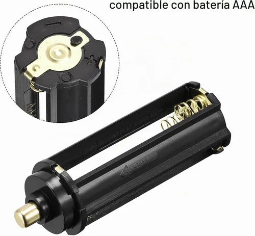 Vista 5 de uxcell AAA Batería 3x1.5V Adaptador de Almacenamiento Caso, Convertidor de Soporte de Batería 18650 para Linterna LED AAA 8 Set