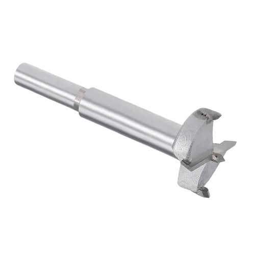 Vista 9 de Forstner Broca - Broca de carburo de tungsteno de 0.98 pulgadas para muebles de madera, bisagra, carpintería, vástago redondo, gris