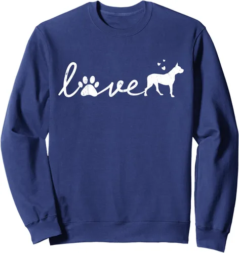 Vista 5 de Dogo Argentino - Sudadera de regalo con diseño de pata de mascota, Negro