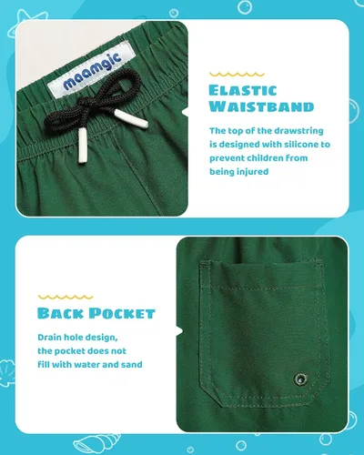 Vista 39 de maamgic Traje de baño para niños con forro de compresión elástico para niño