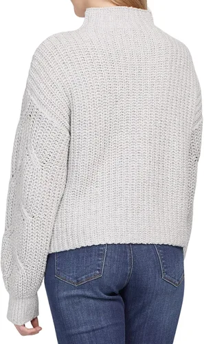 Vista 2 de Tribal Suéter de gran tamaño con cuello alto para mujer