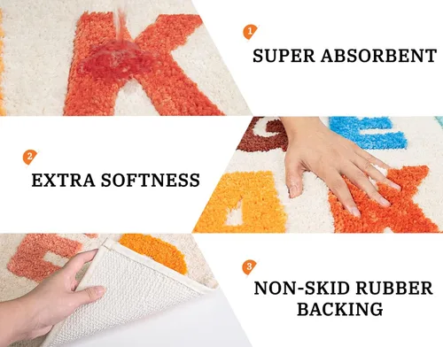 Vista 5 de Get Naked - Alfombra de baño, rosa, 31 x 20 pulgadas Antideslizante, microfibra gruesa, lavable a máquina, divertida decoración de baño