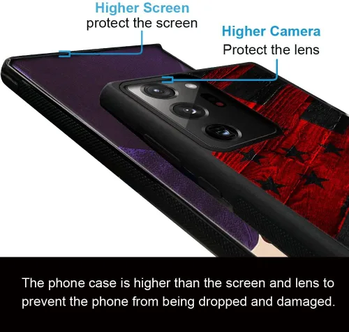 Vista 2 de DJSOK Funda compatible con Samsung Galaxy Note 20, diseño con patrón de parachoques trasero, esquinas reforzadas antiarañazos, caver de TPU suave