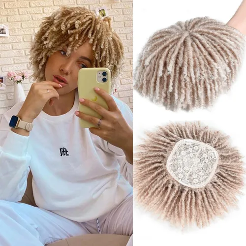 Vista 15 de Pelucas de rastas cortas de 6 pulgadas para mujeres y hombres negros con clips, pelucas sintéticas trenzadas de imitación afro trenzadas, rastas