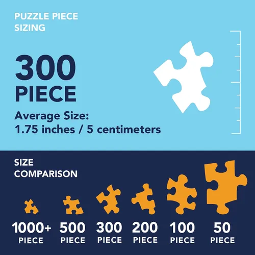 Vista 5 de Bits and Pieces - Paquete múltiple 4 en 1 de 300 piezas de rompecabezas para adultos - Juego de rompecabezas de 300 piezas de Nancy Wernersbach