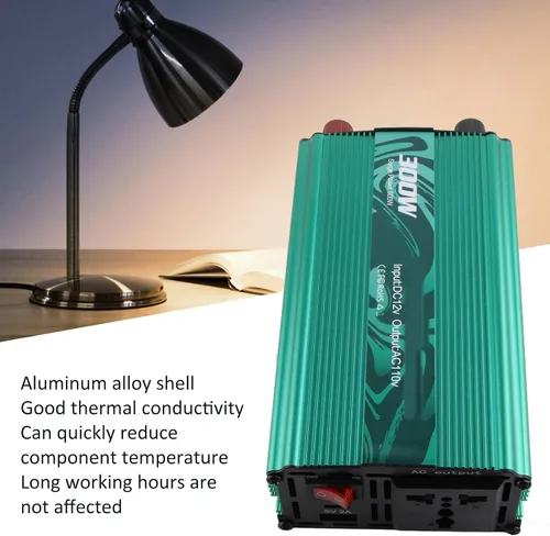 Vista 6 de ViaGasaFamido Inversor sinusoidal puro 3000 W Convertidor de potencia Convertidor de CC a CA 8 Protección inteligente 12V a 110V Aleación