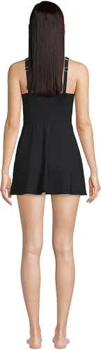 Vista 2 de Lands' End Vestido de natación de una pieza con cuello en V resistente al cloro para mujer