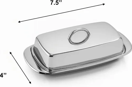 Vista 10 de Cuisinox Mantequillera de acero inoxidable con tapa, 4 "x 7.5