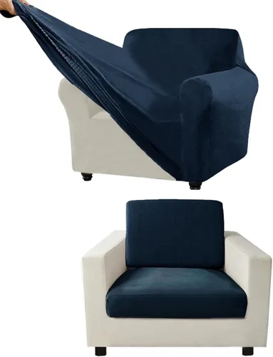 Vista 146 de Funda para Sofá de Terciopelo, Fundas Elásticas para Sofá para Funda Principal Separada/Respaldos y Cojines de Asiento, Funda para Sofá, para Fundas