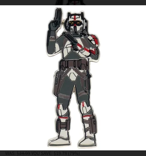 Vista 6 de Star Wars The Bad Batch - Paquete de 5 pines esmaltados, exclusivo de Entertainment Earth, color gris
