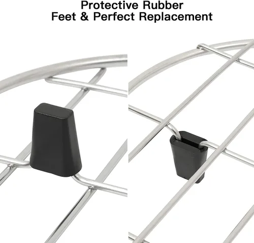 Vista 8 de Rejilla de fregadero grande, protector de fregadero para fregadero de cocina, 18-1/8 pulgadas de largo x 13-3/8 pulgadas de ancho, rejilla