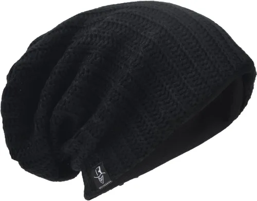 Vista 31 de Gorro de punto holgado con calavera de gran tamaño para hombre tipo skullcap