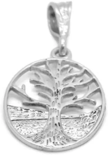 Vista 2 de Tree of Life Medallon .925 Sterling Silver
