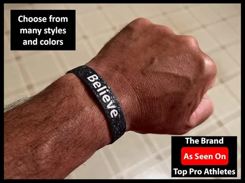 Vista 6 de We Keep You Motivated Pulsera motivacional e inspiradora Pulsera elástica reversible de afirmaciones positivas edificantes Encouragement Focus
