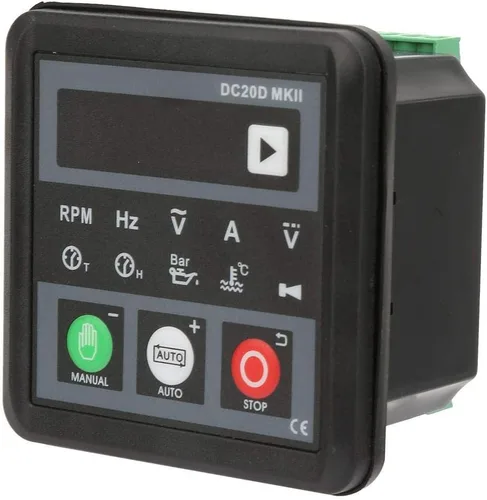 Vista 9 de Panel de control del generador de 5 dígitos DC 8-36V DC20D Módulo de control electrónico del generador MKII estable para motor diesel o generador