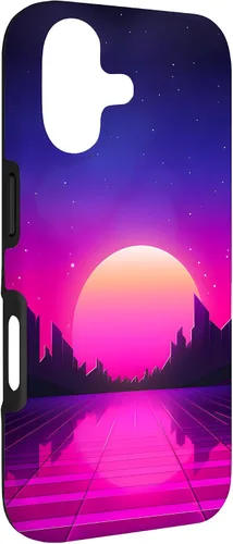Vista 3 de Retrowave Vaporwave Synthwave 80s Style Case for iPhone 17