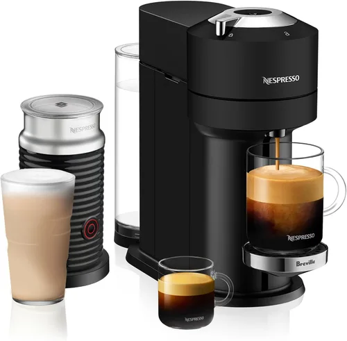 Vista 13 de [Usado] Nespresso Vertuo Next - Cafetera prémium para café y espresso de Breville con espumador de leche Aeroccino Coffee and espresso maker by
