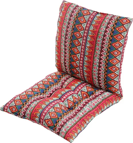 Vista 13 de Cojín para silla de respaldo alto, cojines y cojines de silla de alta calidad, cojín de respaldo y asiento con lazos para patio, jardín, oficina