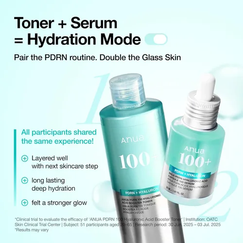 Vista 6 de ANUA PDRN 100 Tónico Potenciador de Ácido Hialurónico, Tónico facial hidratante para pieles secas y sensibles, ADN de salmón con efecto tensor