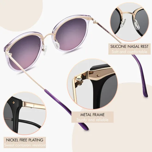 Vista 2 de BETTA Gafas de sol polarizadas para mujer BT2003 con protección UV