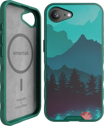 Vista 26 de Smartish iPhone 11 Pro Max Slim MagSafe, Gripmunk, agarre magnético delgado Asunto de corbata negra (MagSafe)