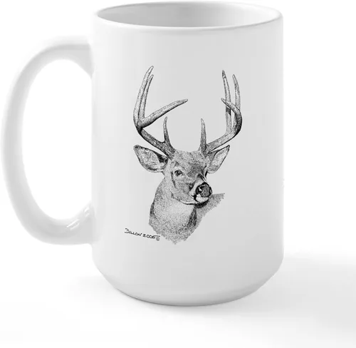 Vista 14 de CafePress Deer Season Closed Large Mug 15 oz (444 ml) Ceramic Coffee Mug