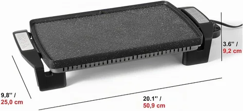 Vista 2 de Starfrit The Rock - Parrilla y plancha eléctrica, reversible, 1500 W