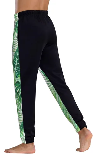 Vista 5 de AUISS Pantalones deportivos de acuarela de limón para hombre, pantalones deportivos divertidos, pantalones deportivos casuales de entrenamiento