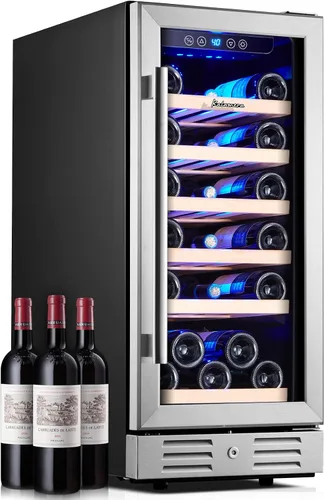 Vista 10 de Refrigerador de bebidas y vino de 24 pulgadas integrado o independiente, capacidad para 120 latas y 16 botellas, enfriador de vino