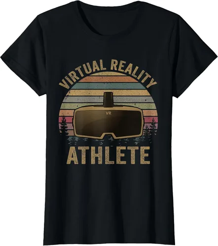 Vista 68 de Virtual Reality Athlete for VR Gamers Camiseta Asphalt Grey