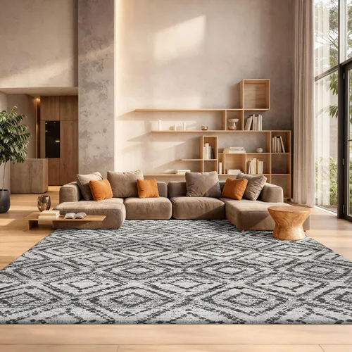 Vista 37 de SAFAVIEH Colección Adirondack Alfombra Decorativa - 2'6" x 4', Negro y Marfil, Diseño Moderno Desgastado, No Desprende Pelusa y Fácil Cuidado, Ideal