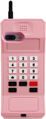 Vista 14 de UnnFiko Fundas para teléfono de iPhone 7/8 para mujeres y niñas, funda de goma suave con diseño retro clásico 3D, carcasa protectora de silicona