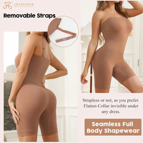 Vista 2 de JOYSHAPER Tummy Control Shapewear Bodysuit for Women Seamless Full Body Shaper Mid Thigh Compression Shapewear