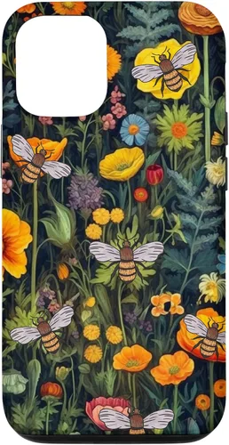 Vista 28 de Bees and Wildflowers Funda para iPhone 17