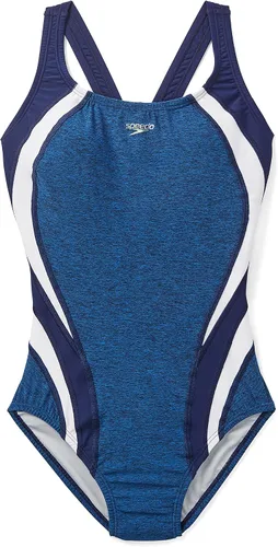 Vista 5 de Speedo Creora Highclo Quantum Splice - Traje de baño de una pieza para mujer de corte alto sólido.